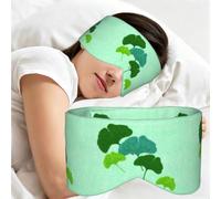 Watercolour Ginkgo Biloba Leaf, Sleep Mask for Home Travel, Full Eye Covers Light Blocking Eye Mask Sleep Eye and Ear Muffs