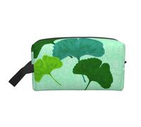 Watercolour Ginkgo Biloba LeafMakeup Trave Bag for Women,Cosmetic Large Capacity Organizer