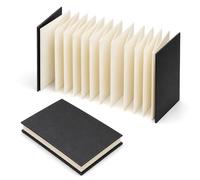 Watercolour Hardback Concertina, Concertina Sketchbook | Protable Journal Watercolor Book Accordion-fold Design 300 GSM Accordion Scrapbook, 15 x 100 cm (One Book)