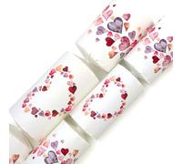 Watercolour Hearts | 6 Large Valentine's Day Crackers | Make & Fill Your Own