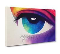 Watercolour Human Eye Canvas Wall Art Print 30x20 Inch