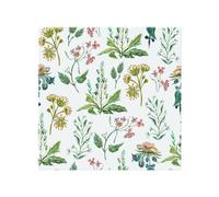 Watercolour Leaves & Flowers Splash Back Benjamin Tate Design Natural One Size