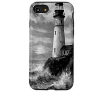 Watercolour Lighthouse by the Sea at Sunset Dramatic Case for iPhone SE (2020) / 7/8