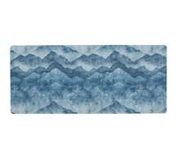 Watercolour Mountains long large Mouse Pads for desk modern large gaming mousepad 31.5 x 11.8in