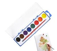 Watercolour Paint Set - 8 Colour Solid Washable Travel Painting Kit