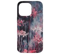 Watercolour Painting Japanese Spider Lilies Case for iPhone 14 Pro Max