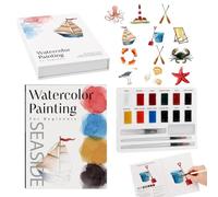 Watercolour Painting Set Beginner Friendly Easy Painting and Practice Book