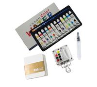 Watercolour Painting Set, Travel Painting Set, Portable Equipment Palette for Beginners, Lovers, Professionals, Outdoor, Amateurs, Hobbyists