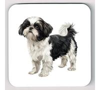 Watercolour Shih Tzu Image Coaster