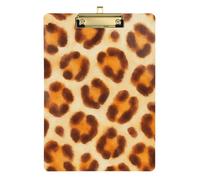 Watercolour Style Seamless Leopard Print Wallpaper Clip Board Binder Organizer Standard Volleyball Hole Baseball Trainers Size 9x12