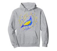 Watercolour Ukraine floral peace bird kid's women's Pullover Hoodie