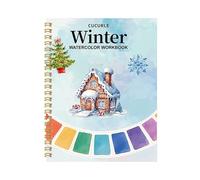 Watercolour Work Book for Adults, Christmas Watercolour Workbooks, Paper Painting, Crafts for Creative Exploration, Drawing and Colouring for Travel, Children, Teenagers and Adults