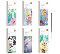 Watercolour Workbook for Beginners, 12 Colors Watercolor Workbook, Animals/Plants Water Colour Paint Book Set with Paint Brush, Art Crafts Painting Supplies, Water Color Book for Kids & Adults