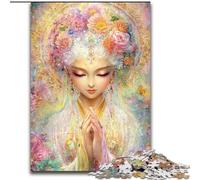 Watercolours Goddess 1000 Piece Jigsaw Puzzles for Teenagers Gifts, Educational Toy Funny Family Games Unique Home Decor (26x38cm)