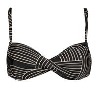 Watercult - Women's Line Set Bikini Top No. 7855 - Bikini top size 40 - Cup: C, black/grey