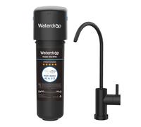 Waterdrop 10UB-B Under Sink Water Filter with Matte Black Faucet, NSF/ANSI 42 Certified, 11,000 Gallons High Capacity Water Filter System, Reduce PFAS, PFOA/PFOS, Reduce Lead, Chlorine, Bad Taste