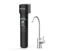 Waterdrop 15UB-UF 0.01 μm Ultra Filtration Under Sink Water Filter System for Baçtёria Reduction, Reduces Lead, Chlorine, Bad Taste & Odor, 16K Gallons, with Dedicated Brushed Nickel Faucet, USA Tech