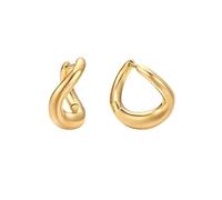 Waterdrop Ear Buckle,Twisted Earrings,Geometric Jewelry,Smooth Plain Ring Earrings,Ear Accessories For Women's Fashion Costumes