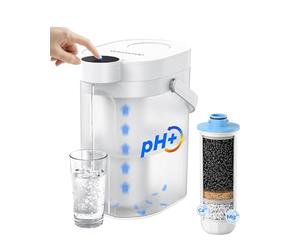 Waterdrop ED11L Alkaline Instant Electric Water Filter Dispenser, 3.5L | 3 Months Lifespan, Mineralised Alkaline Water, Portable Countertop System, 6-Stage Water Filter Jug