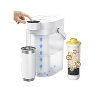 Waterdrop ED11W Electric Water Filter Dispenser, Reduce Limescale, 3-Month | 3.5L, Reduce Calcium, Magnesium and other 70+ Contaminants, Countertop Water Filtration System, Water Filter Jug