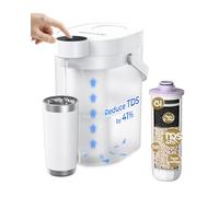 Waterdrop ED25TW Electric Water Filter Jug, Retain Key Minerals, 3.5L | 2-Months Filter Lifespan, TDS Reduction Electric Water Filter Dispenser, Improve Flavor, Portable Water Filtration System