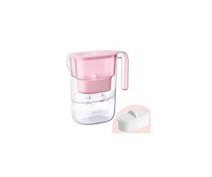 Waterdrop Elfin Fridge Water Filter Jug with 3 Months Filter, 2.5L, Reduces Fluoride, Chlorine and More, NSF Certified, BPA Free, Pink (Replacement