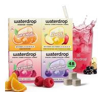 waterdrop® Essential Fruit - 48 hydration tablet - Flavoured water drinks | Sugar free water flavouring with vitamins in mix fruit flavours - 0 calorie syrup alternative, soft drinks and lemonade.