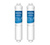 Waterdrop Fridge Water Filter Replacement for Samsung® DA29-10105J HAFEX/EXP, DA2010CB, DA99 02131B, HAIER® LG® Inline Water Filter (2)