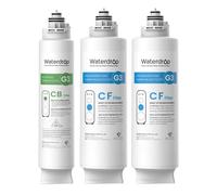 Waterdrop G3 Replacement Filter 1-Year Combo Pack of 2 WD-G3-CF Filters and 1 WD-G3-CB Filter Replacement for WD-G3-W WD-G3P600 and WD-G3P800-W Re