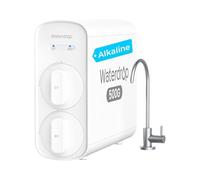 Waterdrop G5P500A Alkaline Mineral pH+ Reverse Osmosis Water Filter, NSF/ANSI 372 Certified, 8 Stage Reverse Osmosis System, 500G RO Water Filtration System, 2:1 Pure to Drain, Reduces TDS, BPA Free
