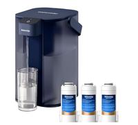 Waterdrop Instant Electric Water Filter Jug with 3 3-Months Filters, 3.5L Countertop Water Filter System, Reduces Chlorine, Lead, Mercury, Reduce PFAS, PFOA/PFOS, 757 Litres, Blue (NOT Reduce TDS)