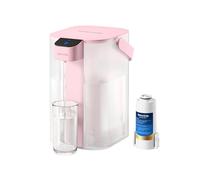 Waterdrop Instant Electric Water Filter Jug with a 3-Months Filter, 3.5L Countertop Water Filter System, Reduces Chlorine, Lead, Mercury, Reduce PFAS, PFOA/PFOS, 757 Litres, Pink (NOT Reduce TDS)
