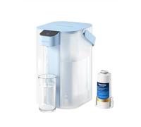 Waterdrop Instant Electric Water Filter Jug with a 3-Months Filter, 3.5L Countertop Water Filter System, Reduces Chlorine, Lead, Mercury, Reduce PFAS, PFOA/PFOS, 757 Litres, Lght Blue (NOT Reduce TDS)