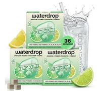 waterdrop® Microdrink Lemon-Lime Fizzy Drinks Multipack - Lemon-Lime Flavour - 36 Water Flavouring Hydration Tablets - Sugar Free, Low Calorie Drink Cubes - Flavoured Fizzy Drinks with Vitamin C & B