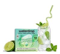 waterdrop® Mojito - 12 Sugar Free Water Flavouring Tablets, Vitamin C & B, Low Calorie Sparkling Fizzy Drinks, Vegan Drink Mix