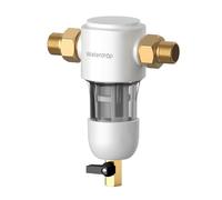 Waterdrop PF01 Spin Down Sediment Filter, 50 Micron | Reusable Whole House Water Filter System, Flushable Pre-Filter System for City/Well Water, 1" MNPT + 3/4" FNPT