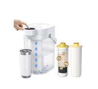Waterdrop Rechargeable Water Filter Dispenser, WD-ED11W 3.5L 3 Months Soften Water Instant Electric Jug, Reduce Calcium, Magnesium and other 70+ Contaminants, with 2 Filters