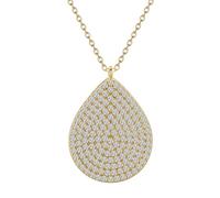 Waterdrop-shaped pendant necklace: Made of pure copper, this fashionable and versatile neckpiece is an gift for ladies.