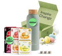 waterdrop® Stainless Steel Water Bottle 600ml - Insulated Water Flask, Double-Walled & Leakproof, Reusable, Made for Hot & Cold Drinks, Ideal for Office, Gym, Travel, BPA Free