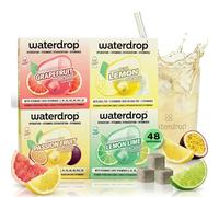 waterdrop® Tropical Fruit Mix- 48 hydration tablet - Flavoured water drinks | Sugar free water flavouring with vitamins in mix fruit flavours - 0 calorie syrup alternative, soft drinks and lemonade.