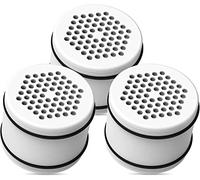 Waterdrop WHR-140 Shower Head Water Filter, Replacement for Culligan ISH-100, WHR-140, WSH-C125, HSH-C135, with Advanced KDF Filtration Material, Pack of 3