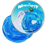WATERELF Clear Putty 90g - Falling Water Liquid Glass, Never Dries Out, Non-Toxic Fidget Toy, Stress Relief Sensory Toys for Kids Boys Girls, Non-Sticky Therapy Toy for Adults (Crystal Blue)