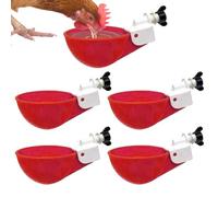 Waterer Chicken Hunts | 10 Packs Water Bowls | Water Feeder Kit, Kings Cups, Farm Water Cups for Chicken, Quail Time Not Having to Fill Chickens Everything