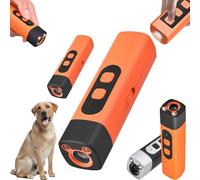 Wateresty Ultrasonic Dog Bark Deterrent Device, Humane & Effective Dog Repeller, Safe Portable Anti Barking Whistle, for Indoor Outdoor Use Own or Neighbor's Dogs(Orange)