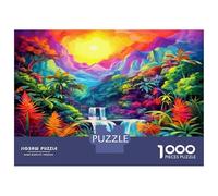 Waterfall 1000 Piece Jigsaw Puzzle on Sustainably Sourced Board Favourites Jigsaw Tropical Falls with Impossible Puzzle for Challenging Puzzles for Adults 70x50cm/1000pcs