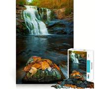 Waterfall 1000 Piece Jigsaw Puzzles Mind Challenge Toy High Precision Die Cut Amusing Challenge for Waiting Time (50x75cm)
