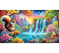waterfall 1000 Piece Jigsaw Puzzles Old Kids Birthday Presents Decoration 38x52cm/1000pcs