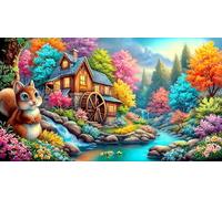 waterfall 1000 Piece Jigsaw Puzzles Old Kids Birthday Presents Decoration 38x52cm/1000pcs
