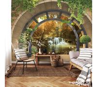 WATERFALL 3D TROPICAL Photo Wallpaper Wall Mural Modern for Bedroom Living Room