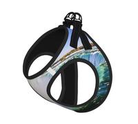 Waterfall And Rainbow Printing Puppy Summer Vest Harness With Reflective,Dog Accessories For Small Medium Large Dogs And Cats